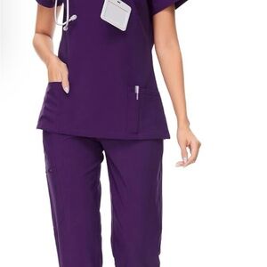 Purple Scrub Set